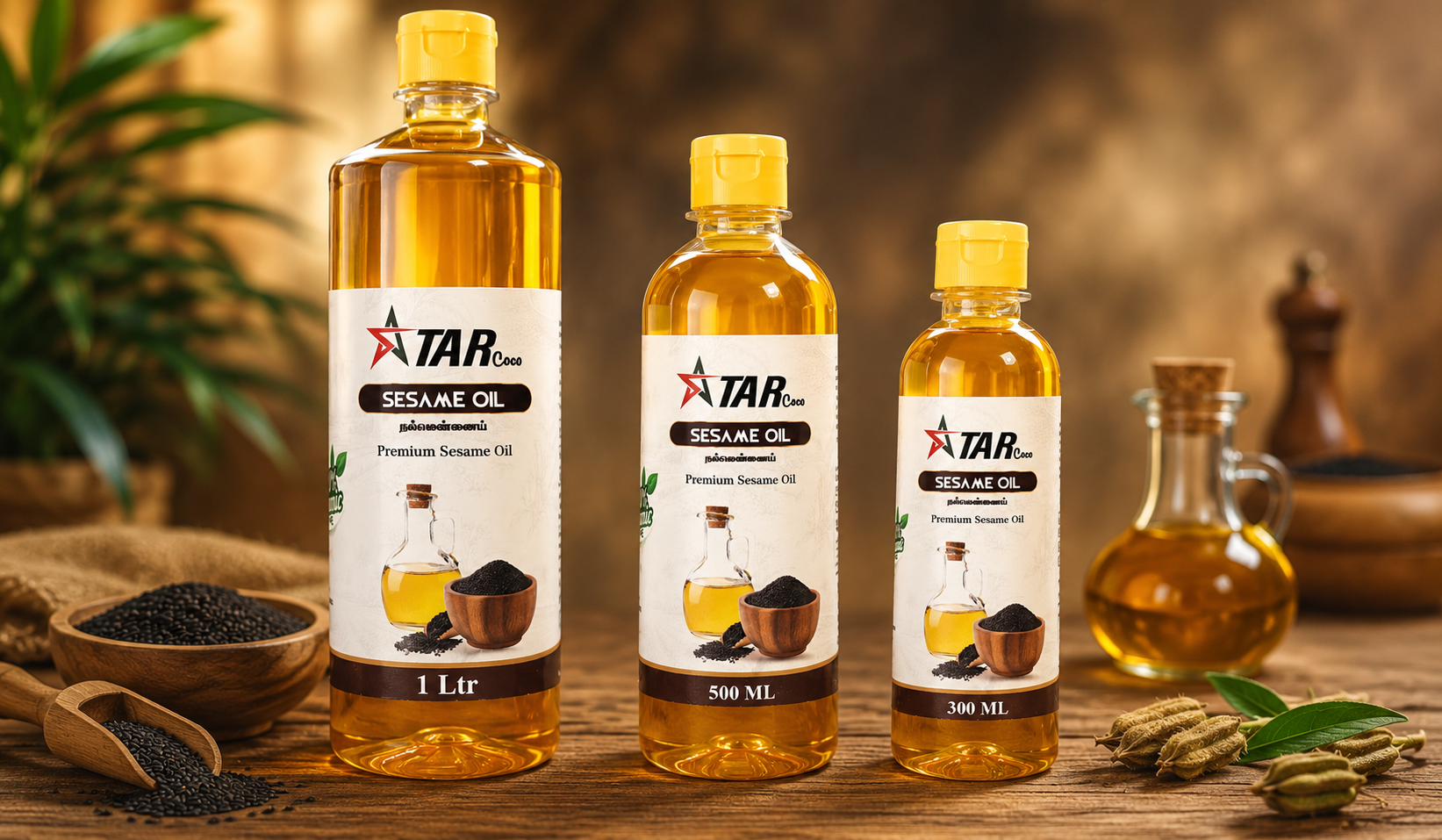 Authentic Gingelly Sesame Oil Factory Theni